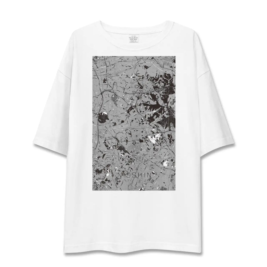 【日進(愛知県)(愛知県)】地図柄ビッグシルエットTシャツ