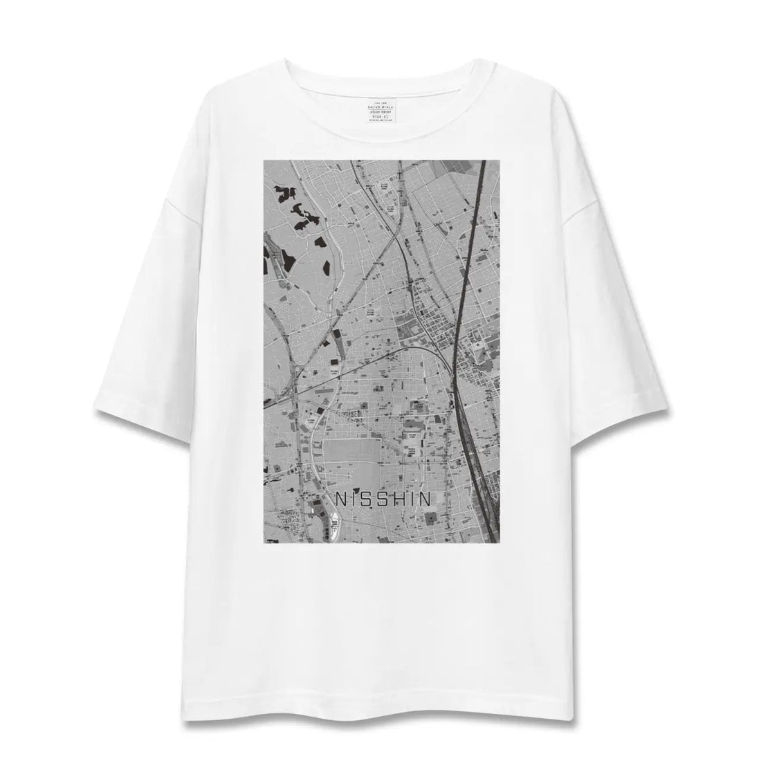 【日進（埼玉県）】地図柄ビッグシルエットTシャツ