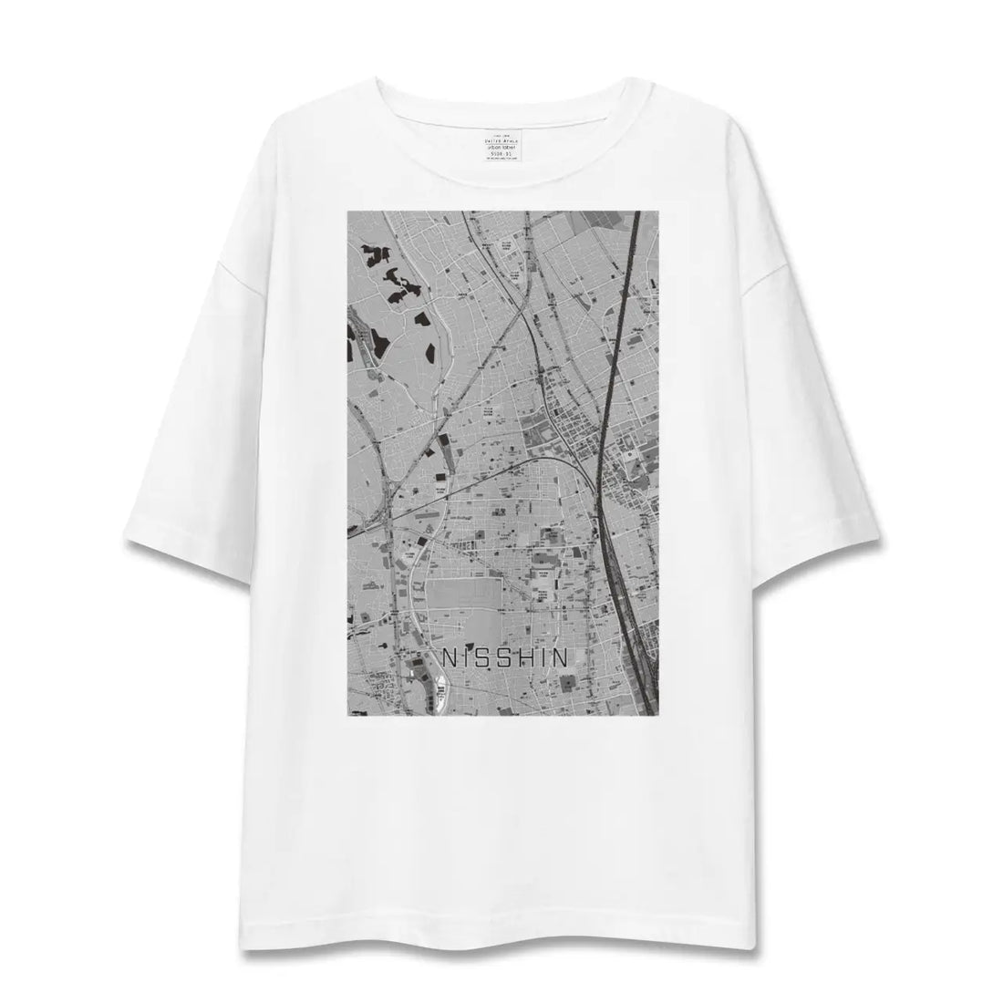 【日進(埼玉県)】地図柄ビッグシルエットTシャツ