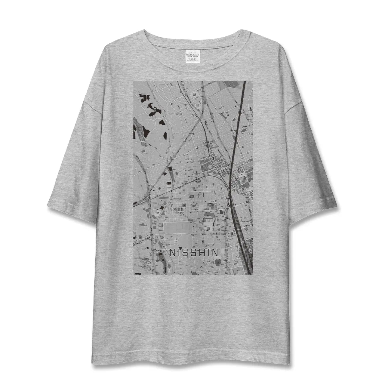 【日進（埼玉県）】地図柄ビッグシルエットTシャツ