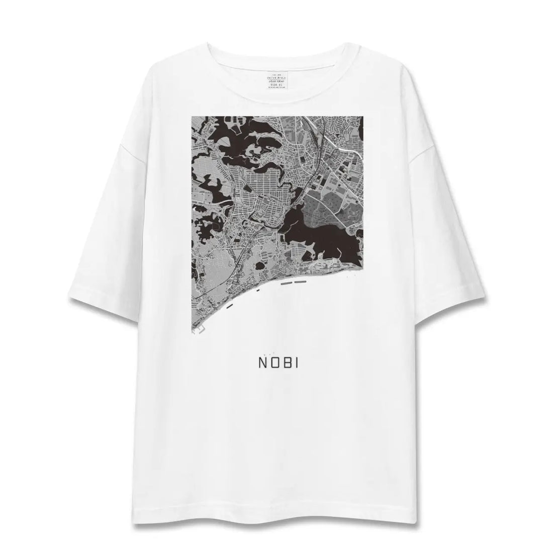 【野比(神奈川県)】地図柄ビッグシルエットTシャツ