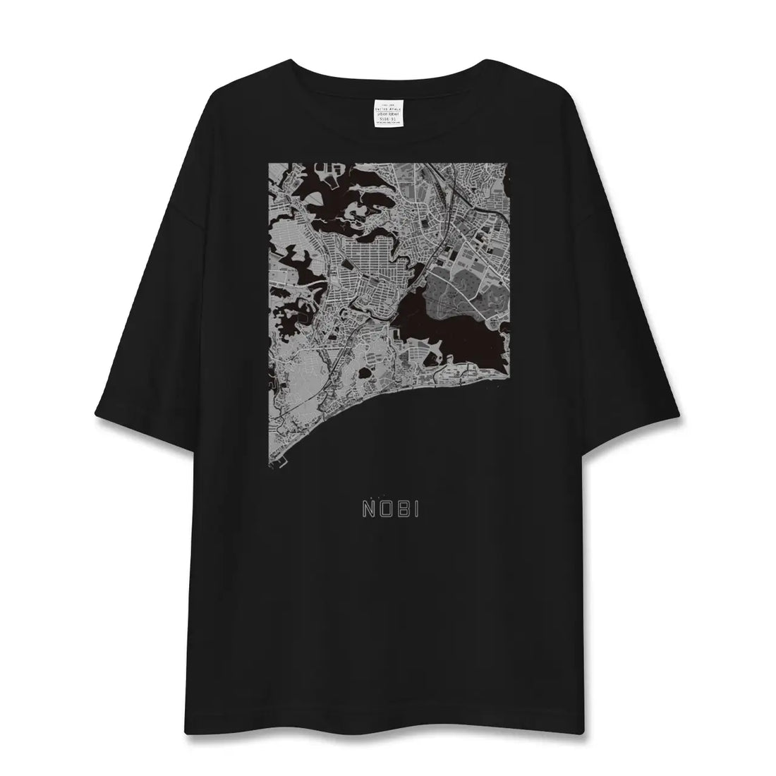 【野比（神奈川県）】地図柄ビッグシルエットTシャツ