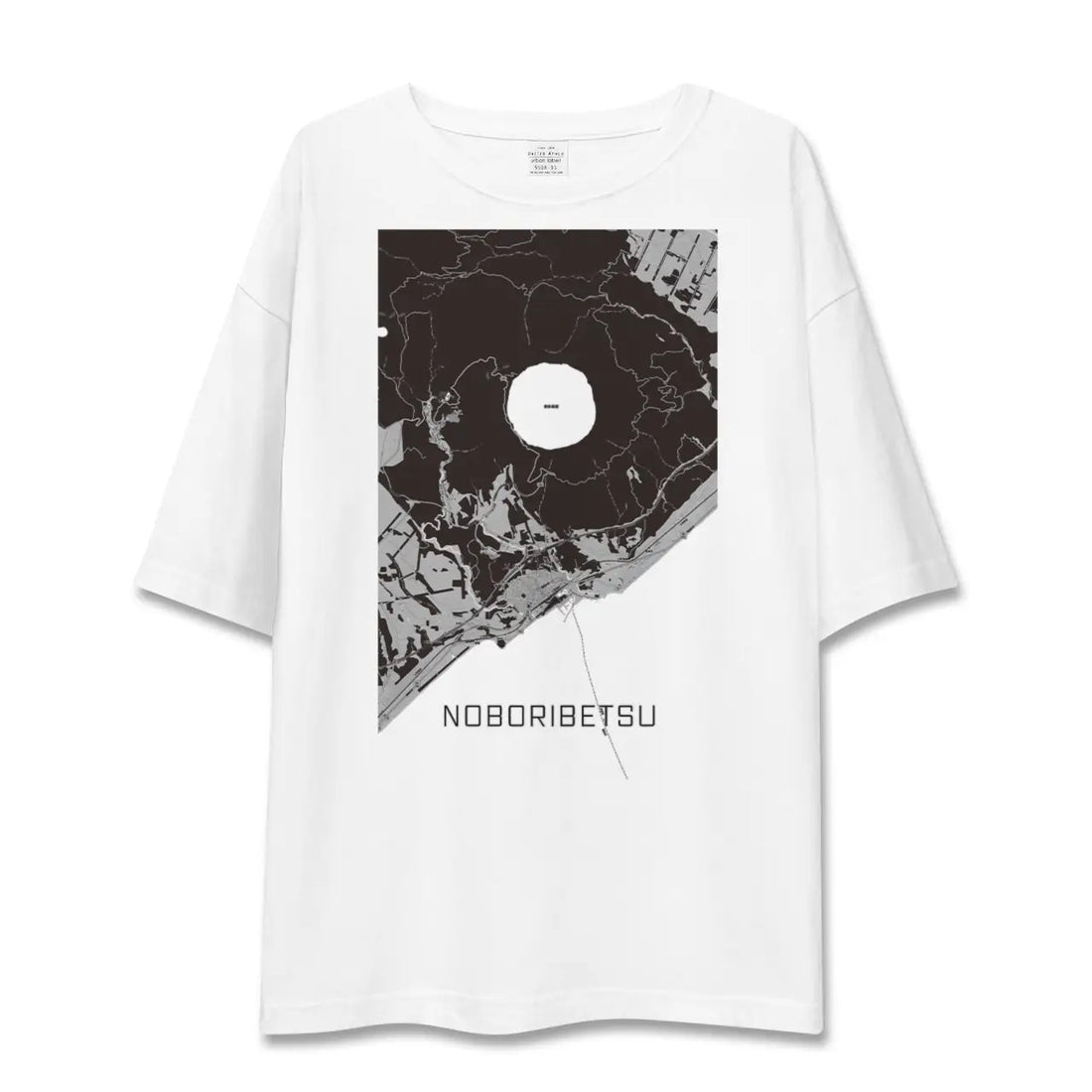 【登別(北海道)】地図柄ビッグシルエットTシャツ