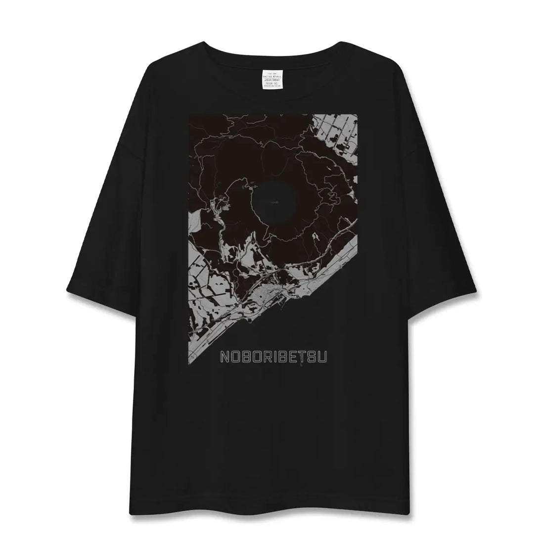 【登別(北海道)】地図柄ビッグシルエットTシャツ