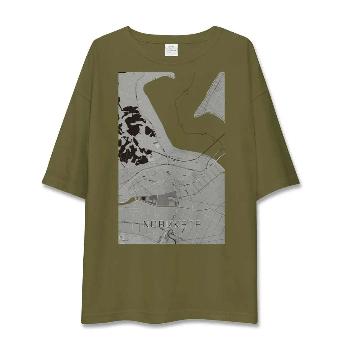 【延方(茨城県)】地図柄ビッグシルエットTシャツ