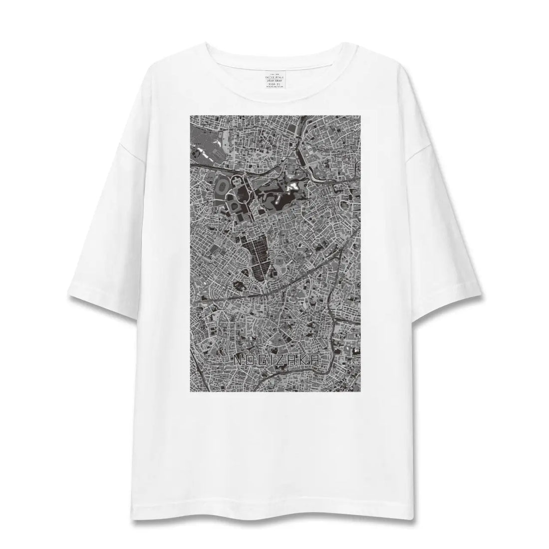 【乃木坂(東京都)】地図柄ビッグシルエットTシャツ