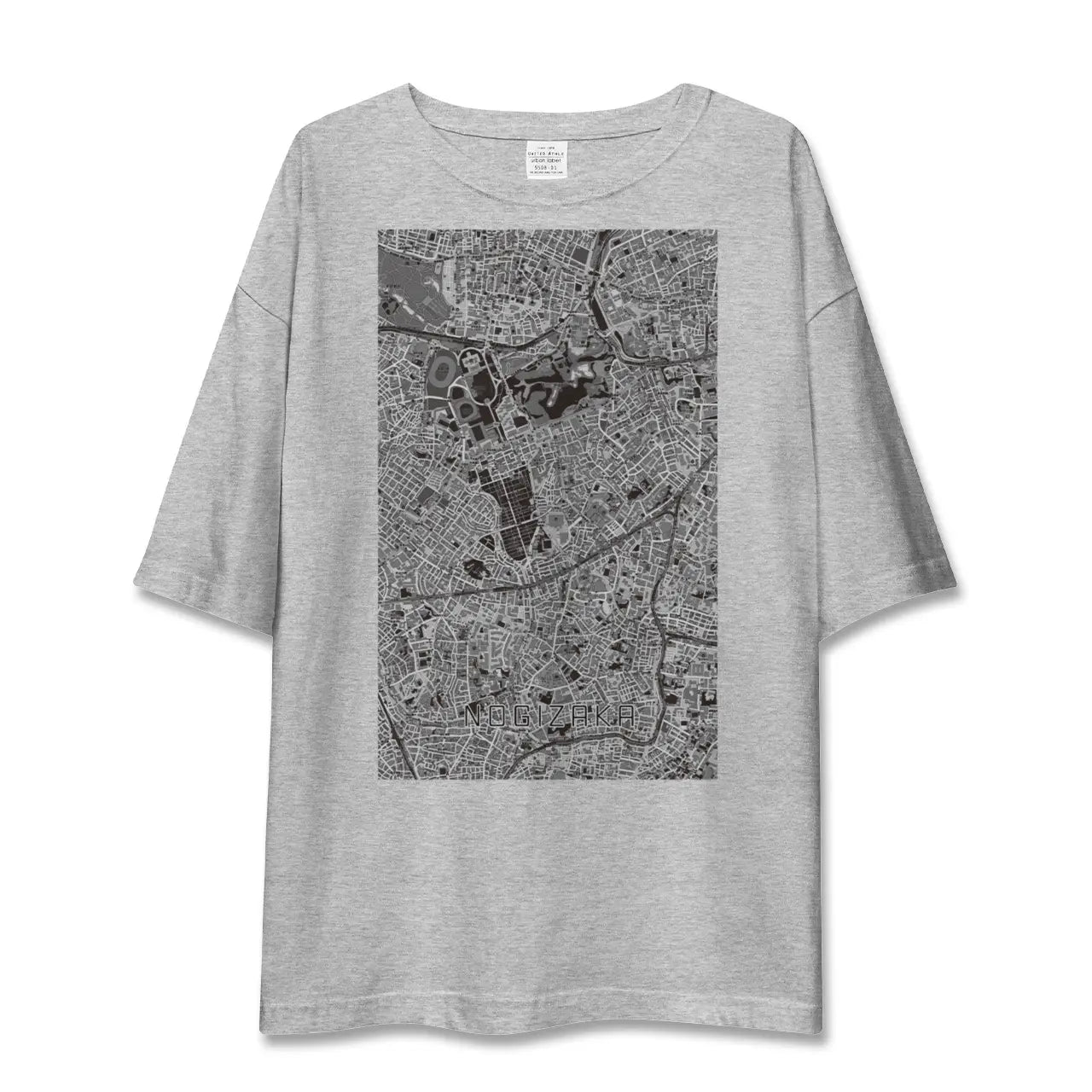【乃木坂（東京都）】地図柄ビッグシルエットTシャツ