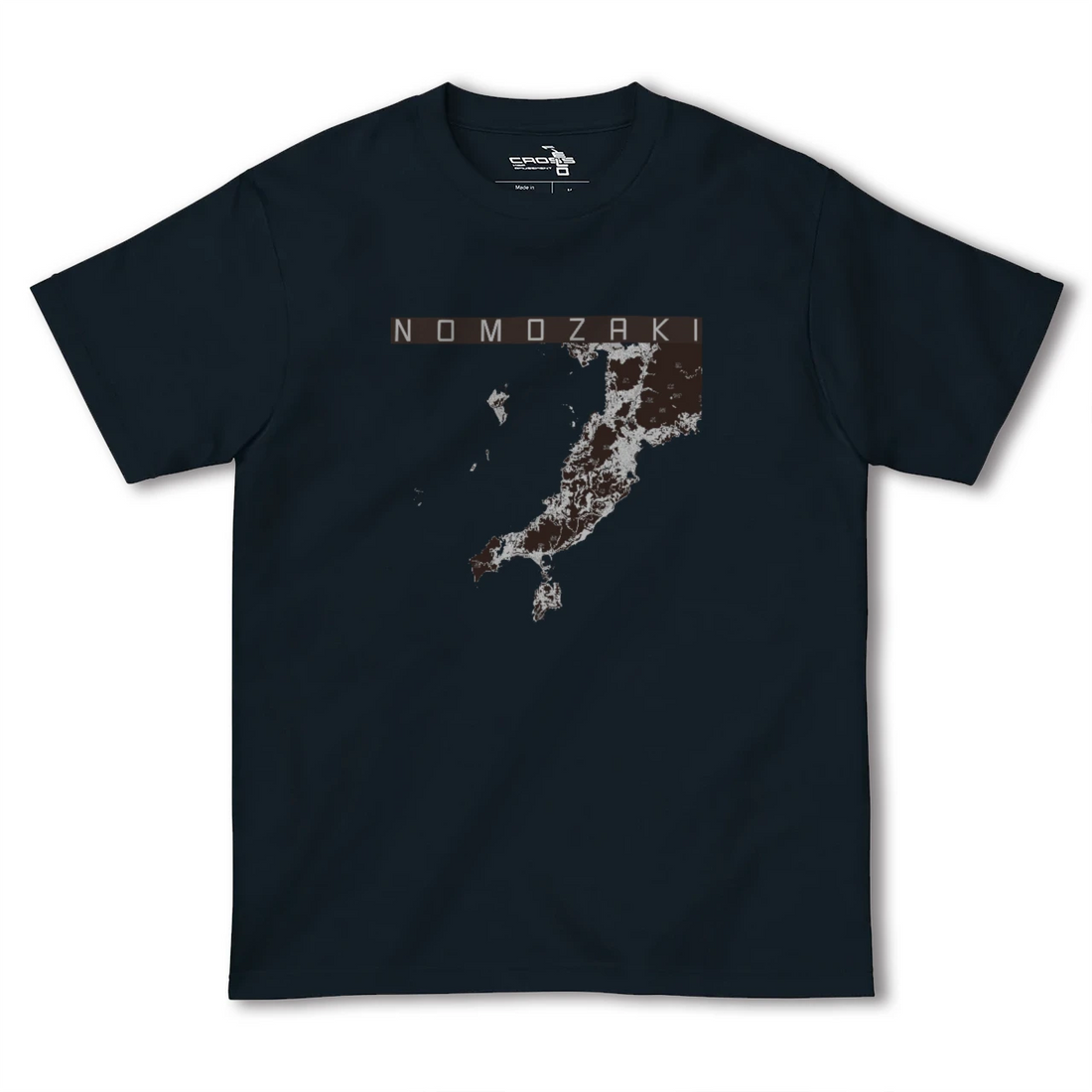 【野母崎（長崎県）】地図柄ヘビーウェイトTシャツ
