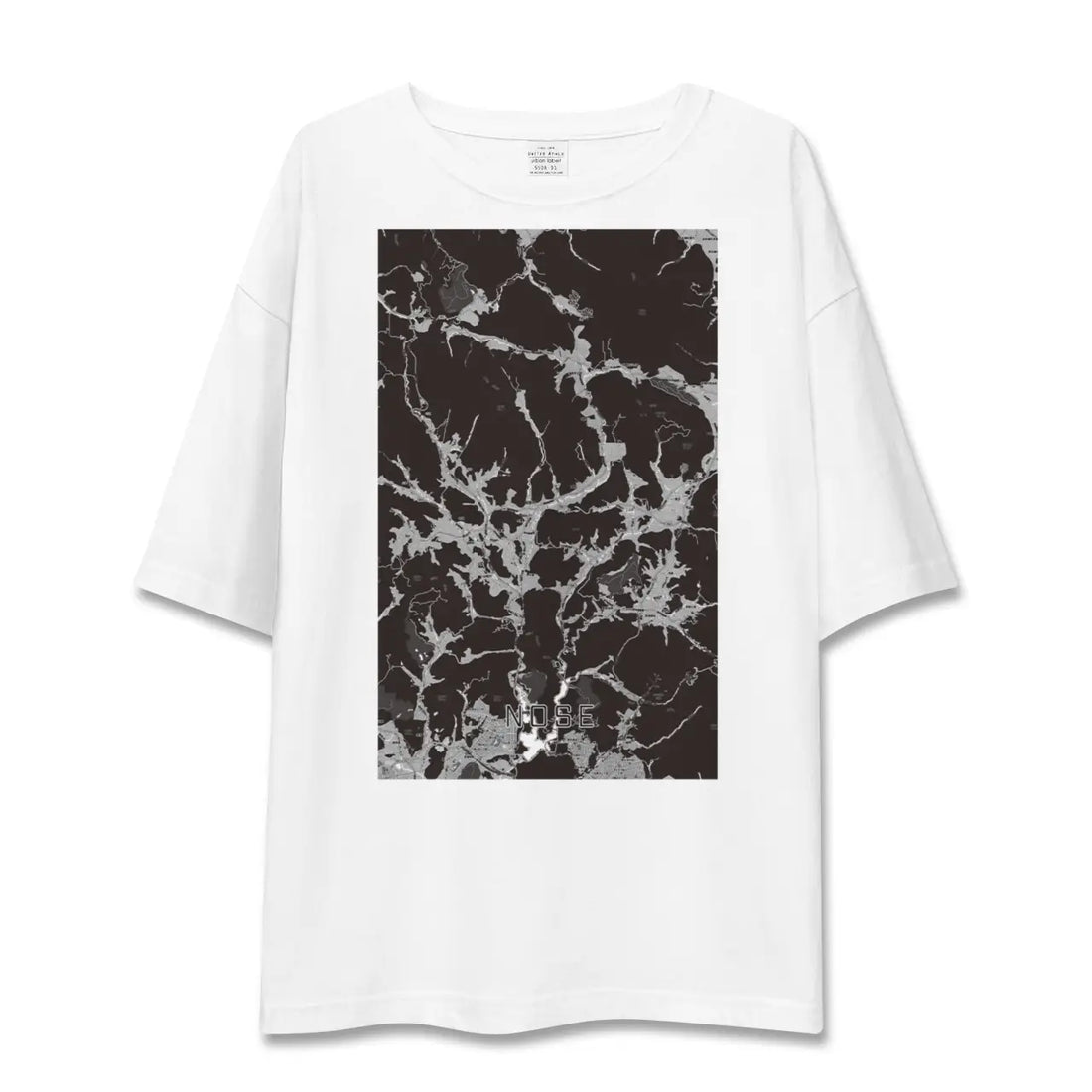 【能勢(大阪府)】地図柄ビッグシルエットTシャツ