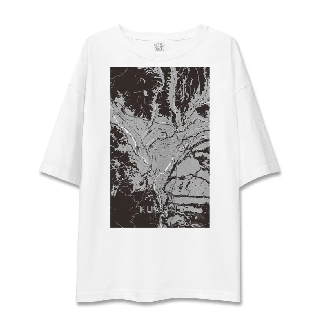 【沼田（群馬県）】地図柄ビッグシルエットTシャツ