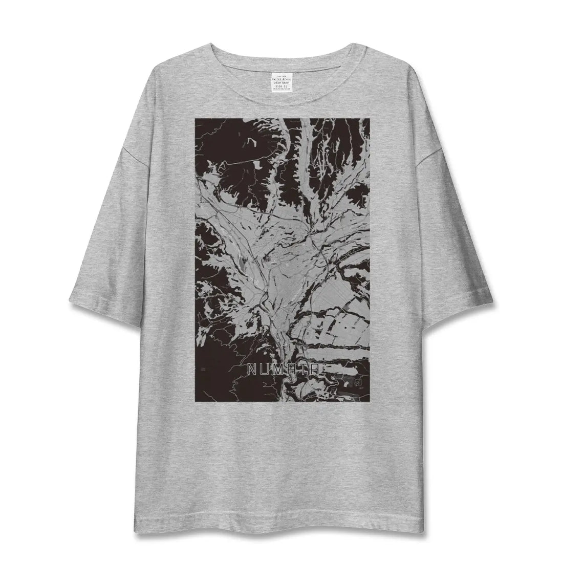 【沼田（群馬県）】地図柄ビッグシルエットTシャツ