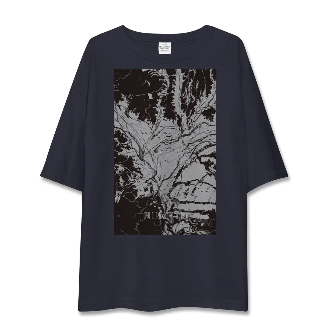 【沼田(群馬県)】地図柄ビッグシルエットTシャツ
