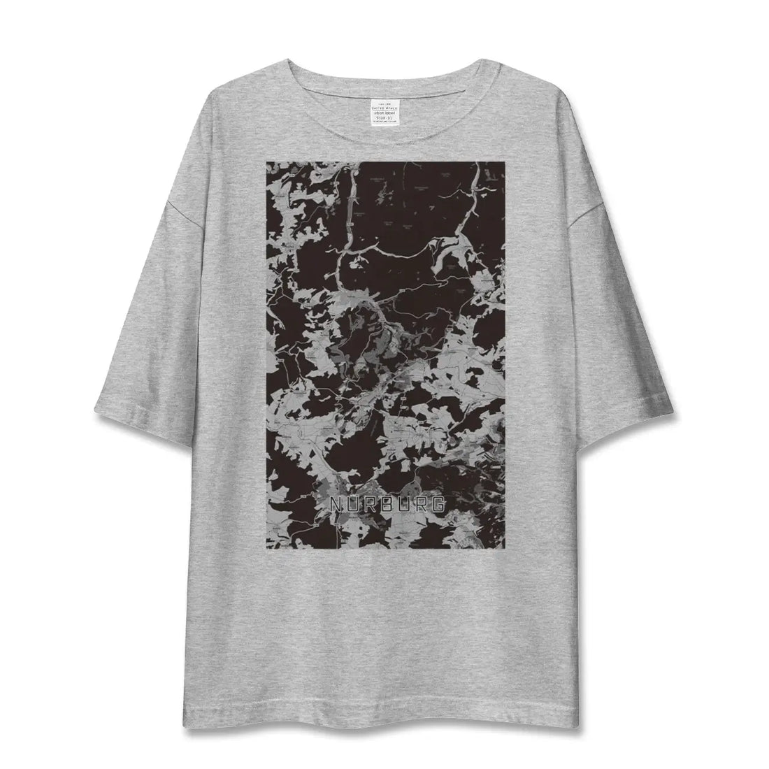 【ニュルブルク(ドイツ)】地図柄ビッグシルエットTシャツ