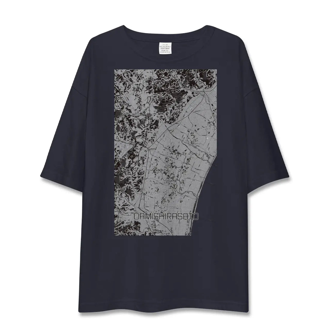 【大網白里（千葉県）】地図柄ビッグシルエットTシャツ