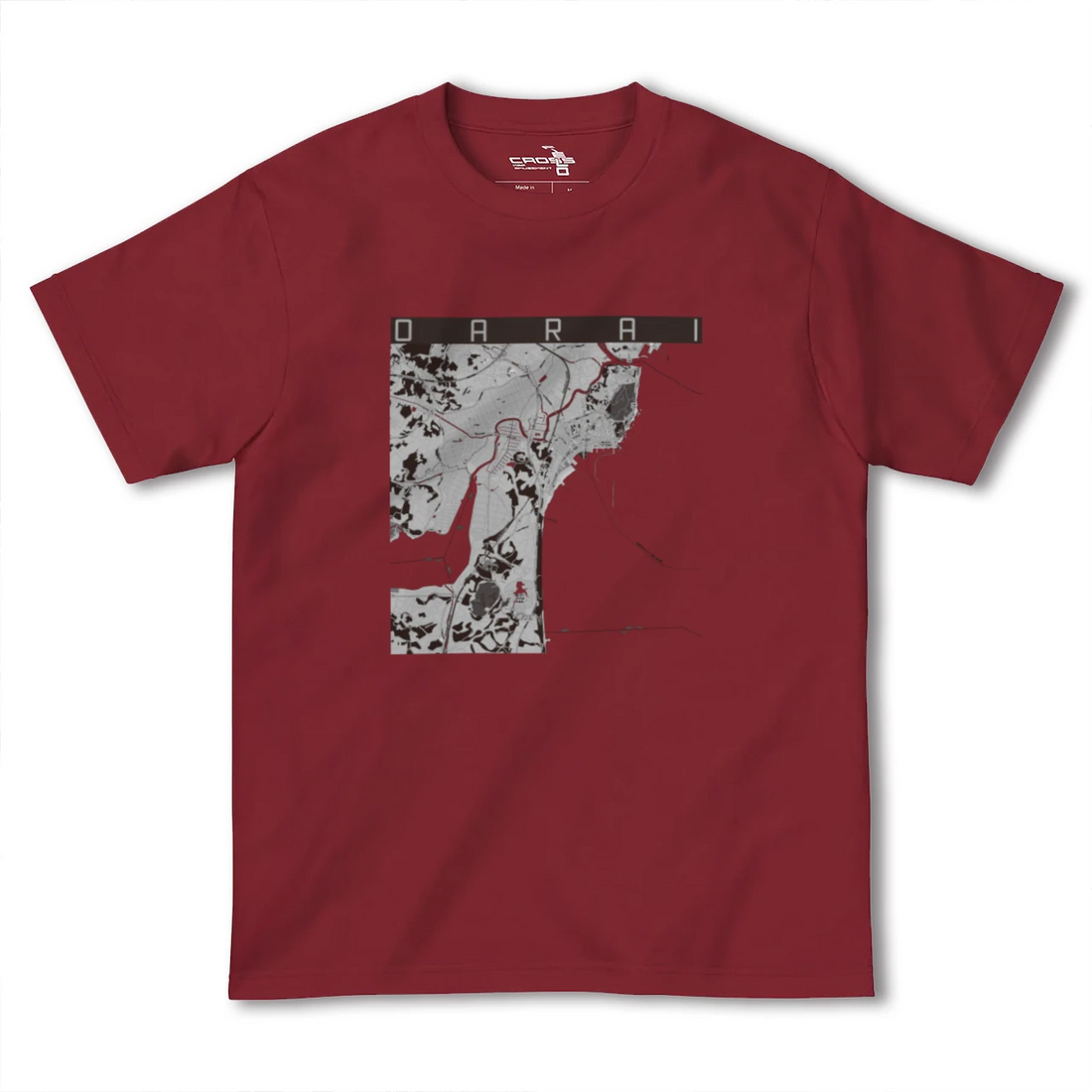 【大洗(茨城県)】地図柄ヘビーウェイトTシャツ