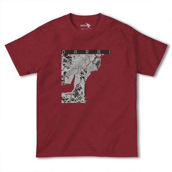 【大洗（茨城県）】地図柄ヘビーウェイトTシャツ