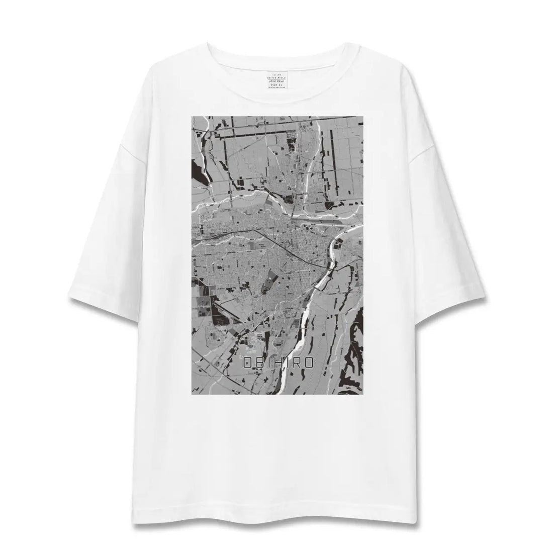 【帯広(北海道)】地図柄ビッグシルエットTシャツ