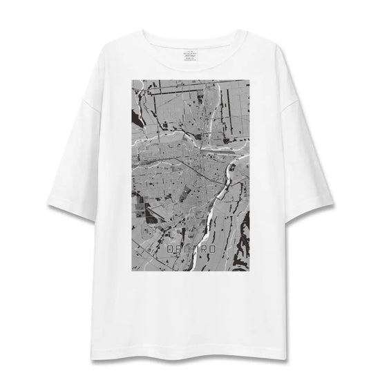 【帯広（北海道）】地図柄ビッグシルエットTシャツ