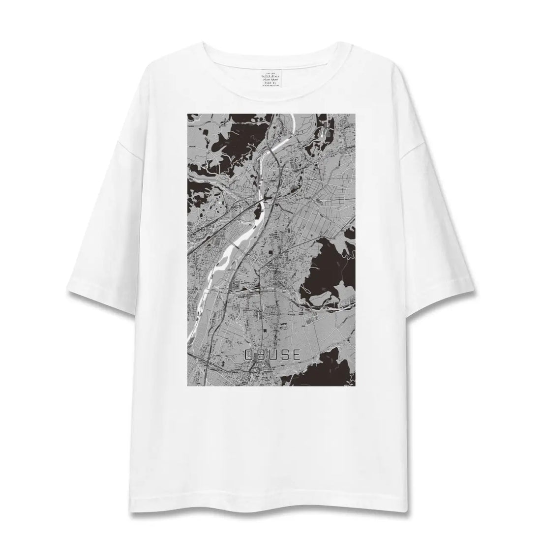 【小布施(長野県)】地図柄ビッグシルエットTシャツ