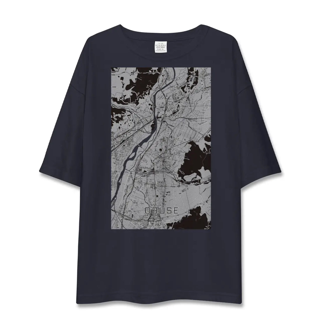 【小布施（長野県）】地図柄ビッグシルエットTシャツ