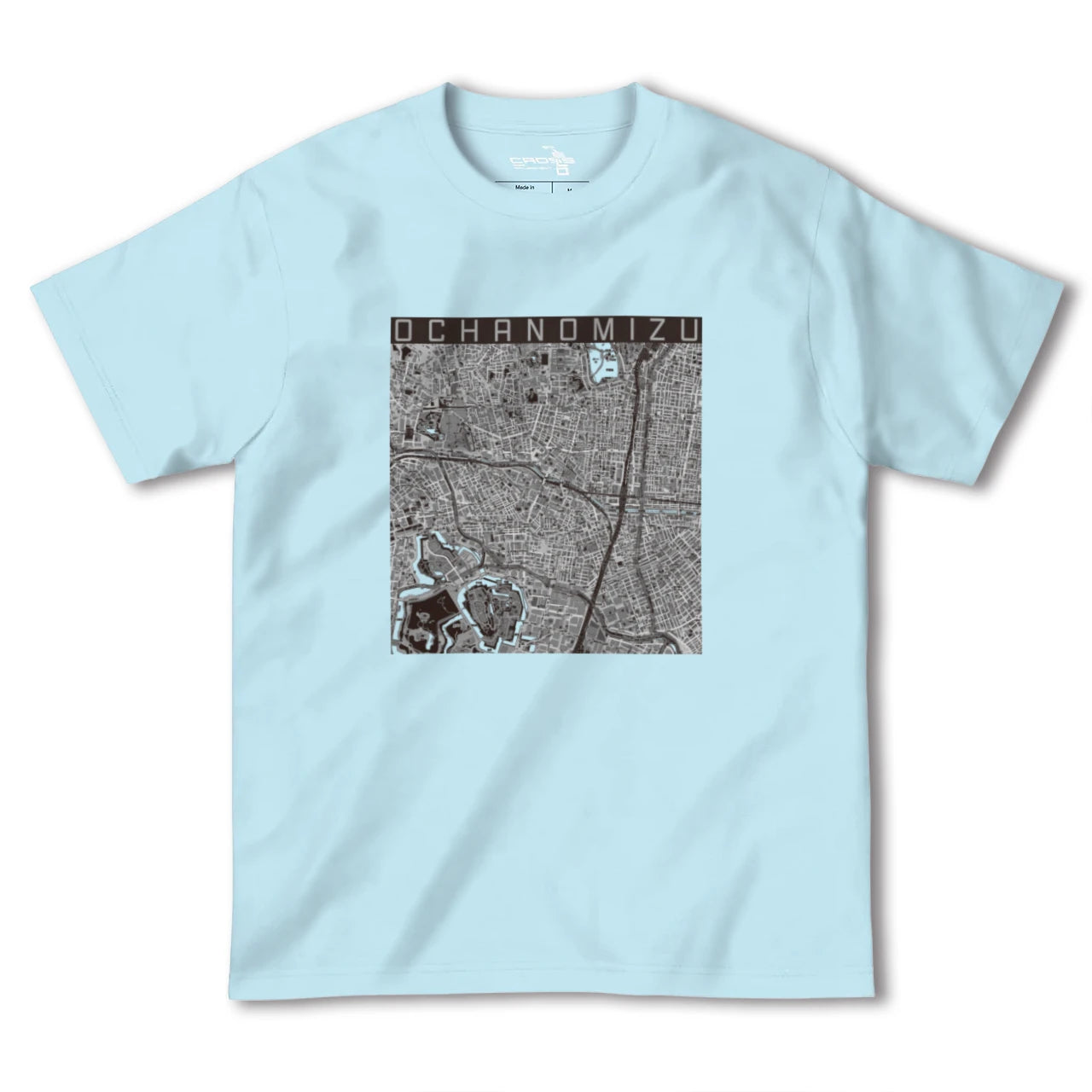 【御茶ノ水（東京都）】地図柄ヘビーウェイトTシャツ