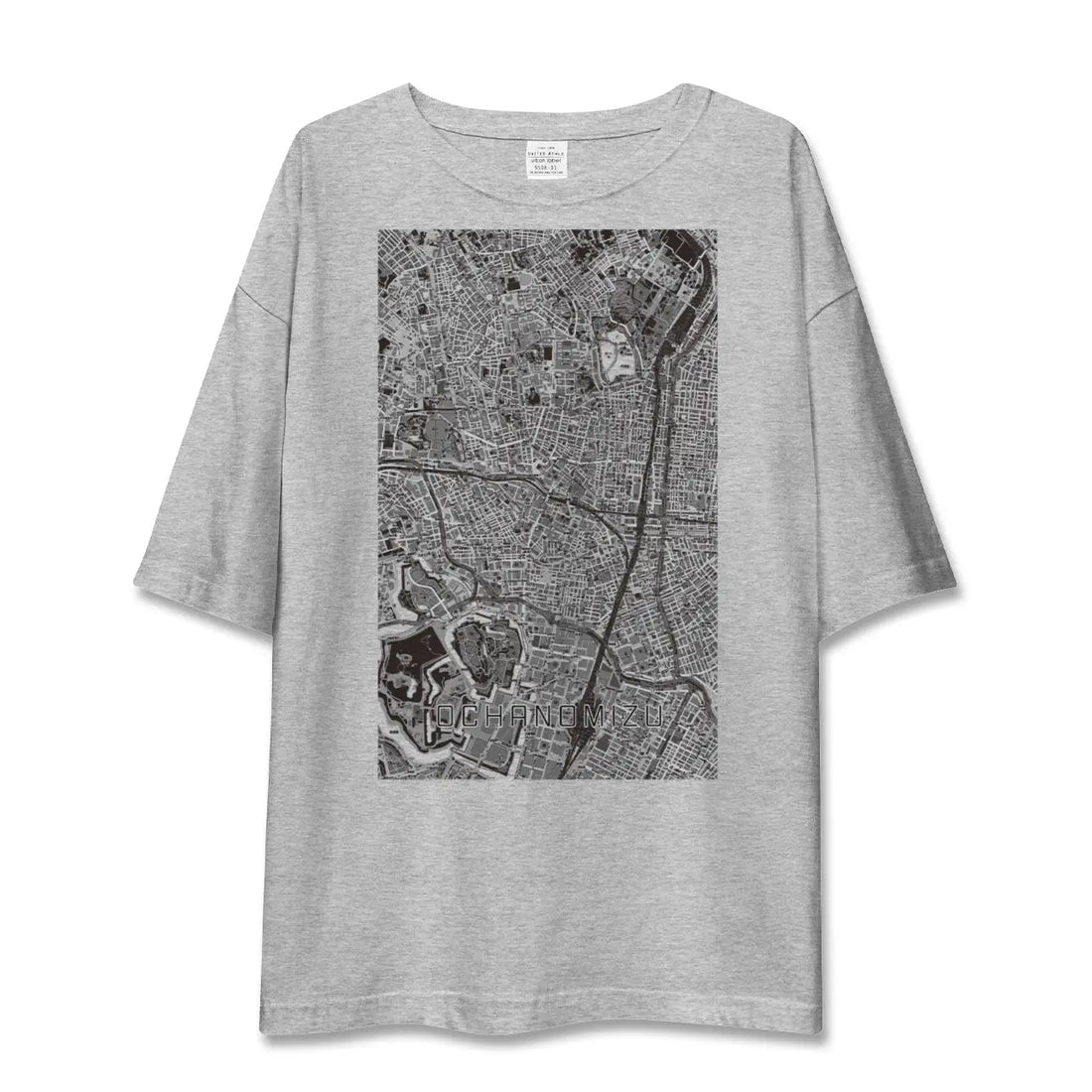 【御茶ノ水(東京都)】地図柄ビッグシルエットTシャツ