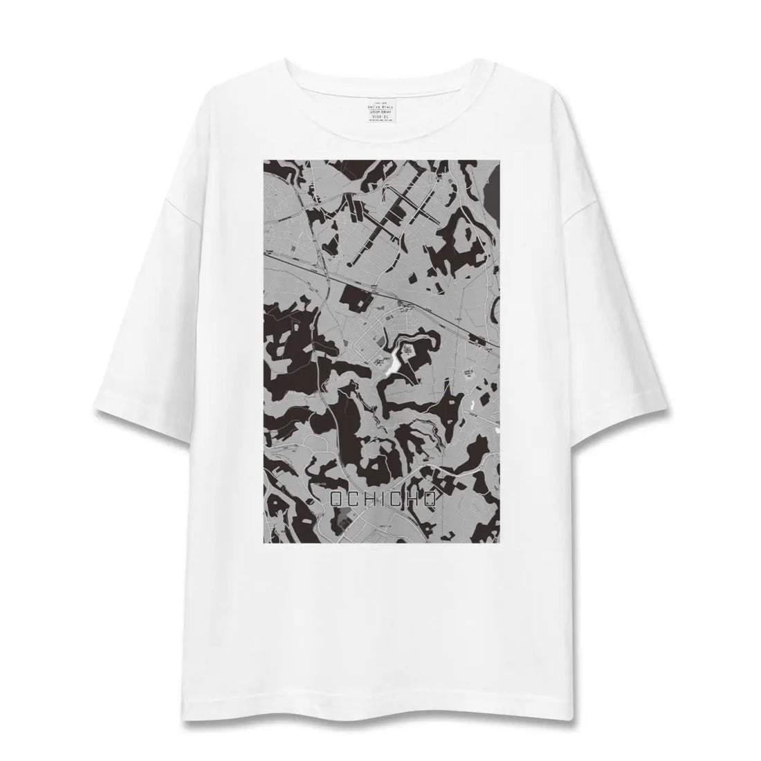 【越智町(千葉県)】地図柄ビッグシルエットTシャツ