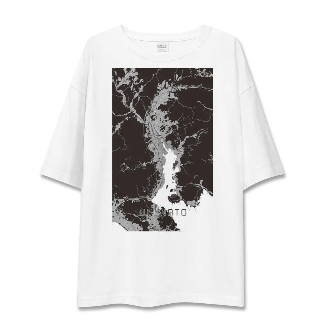 【大船渡(岩手県)】地図柄ビッグシルエットTシャツ