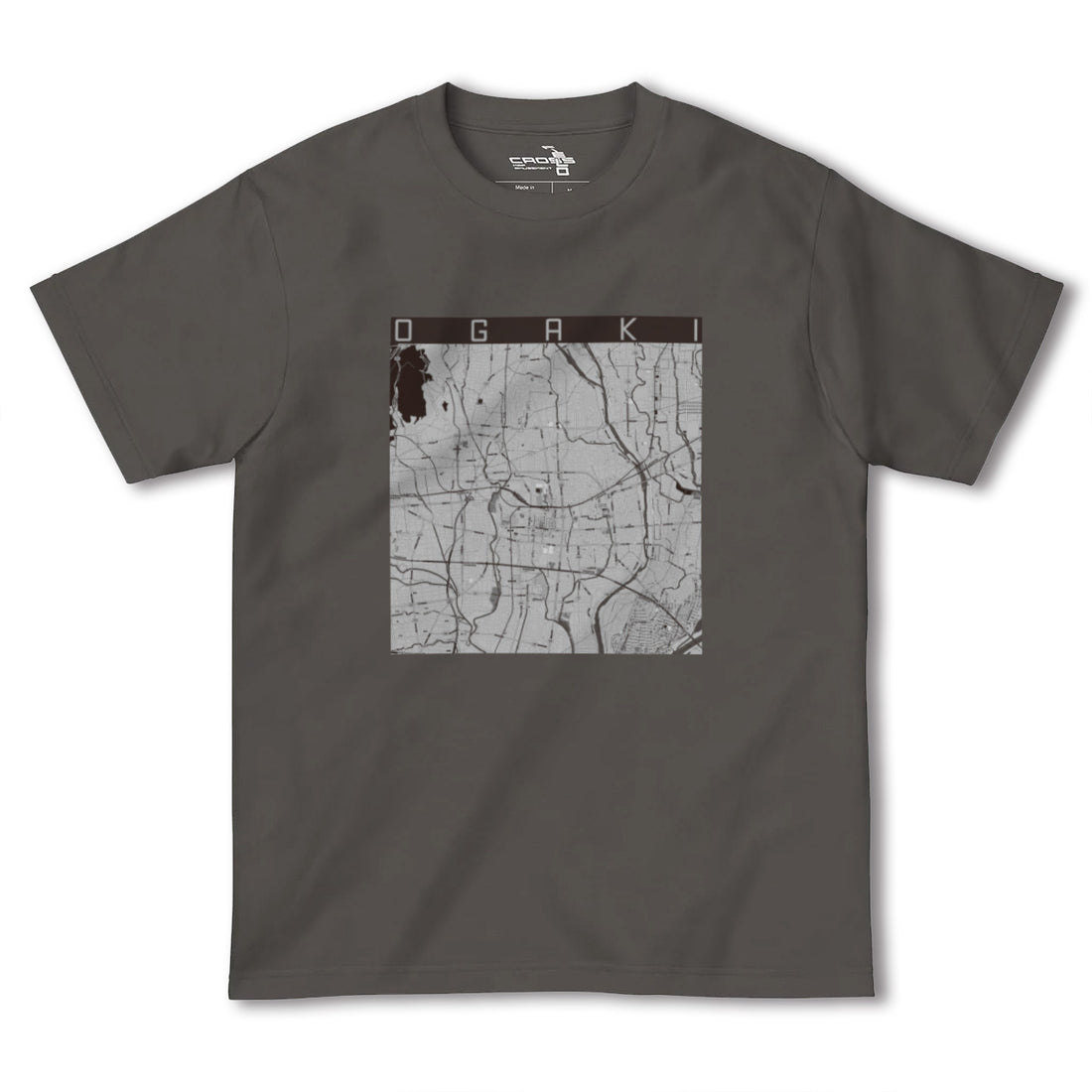 【大垣(岐阜県)】地図柄ヘビーウェイトTシャツ