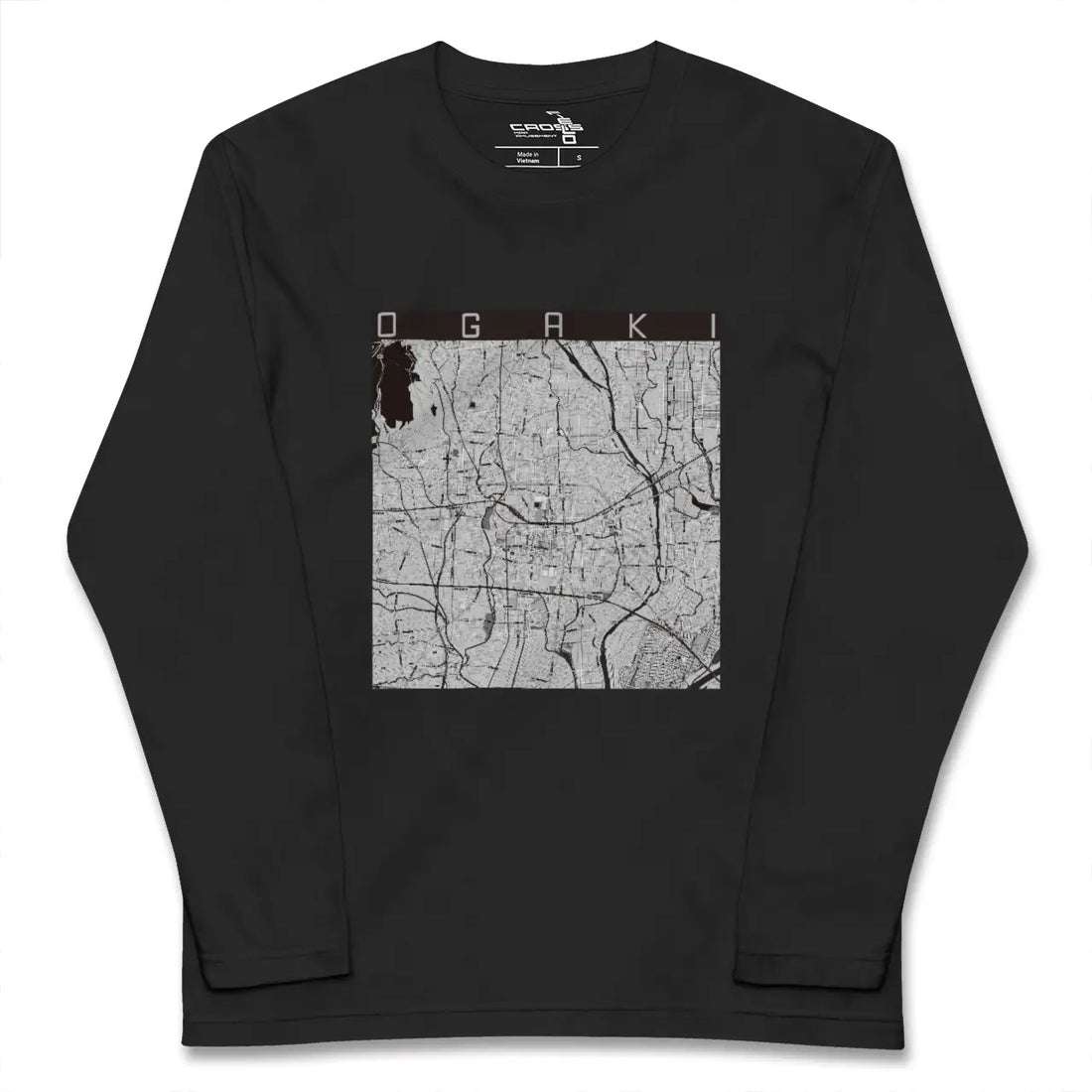 【大垣(岐阜県)】地図柄ロングスリーブTシャツ