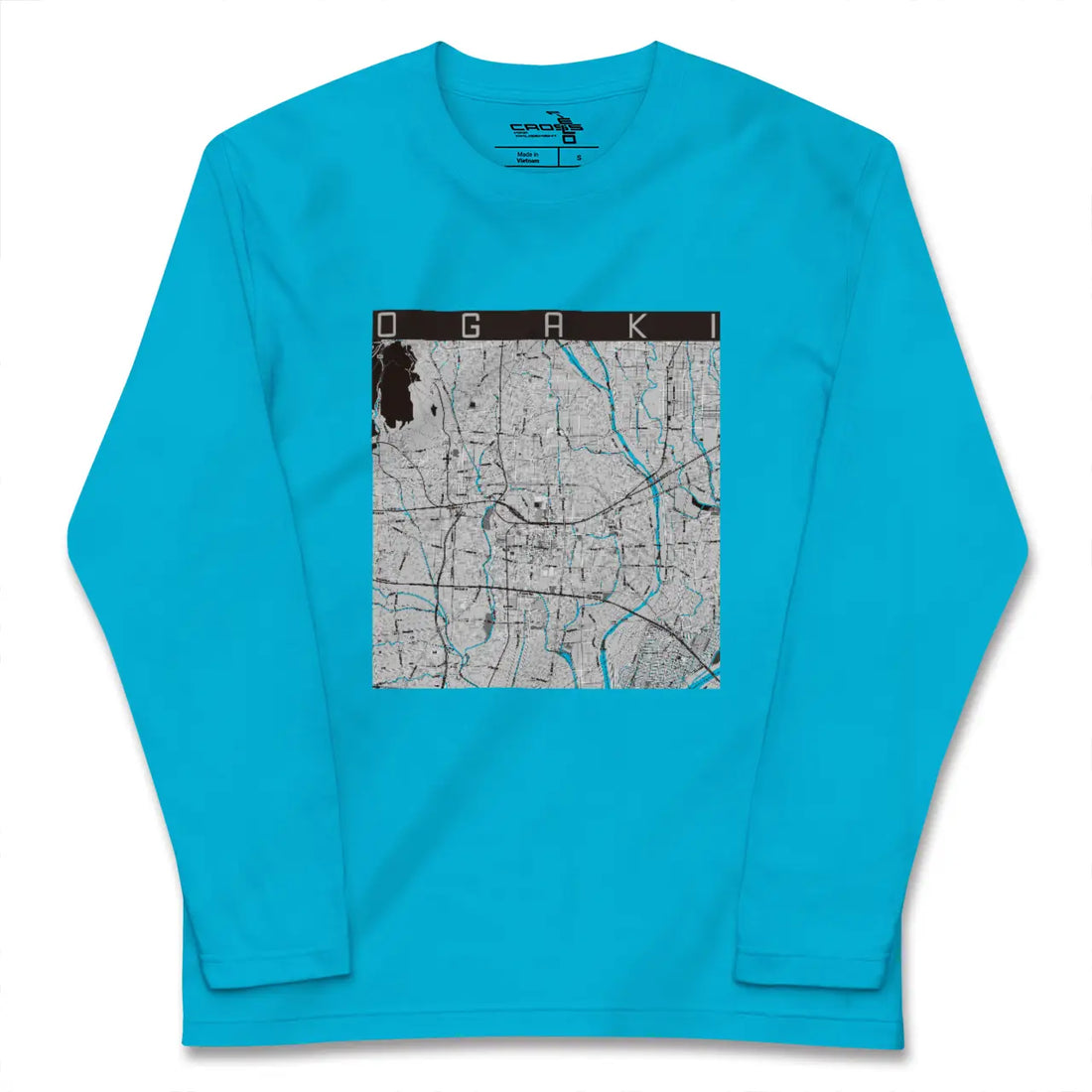 【大垣(岐阜県)】地図柄ロングスリーブTシャツ