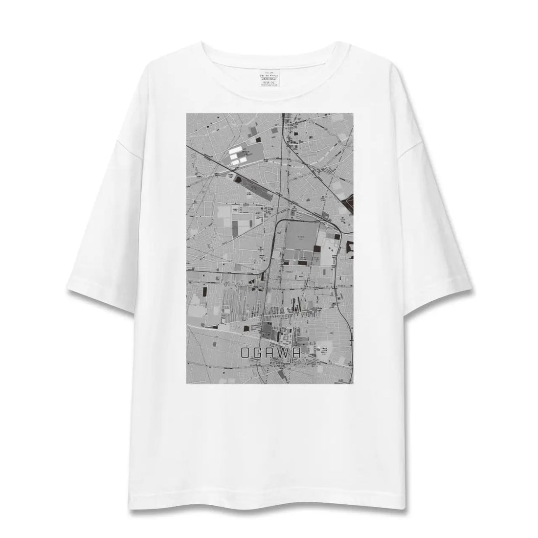 【小川(東京都)】地図柄ビッグシルエットTシャツ
