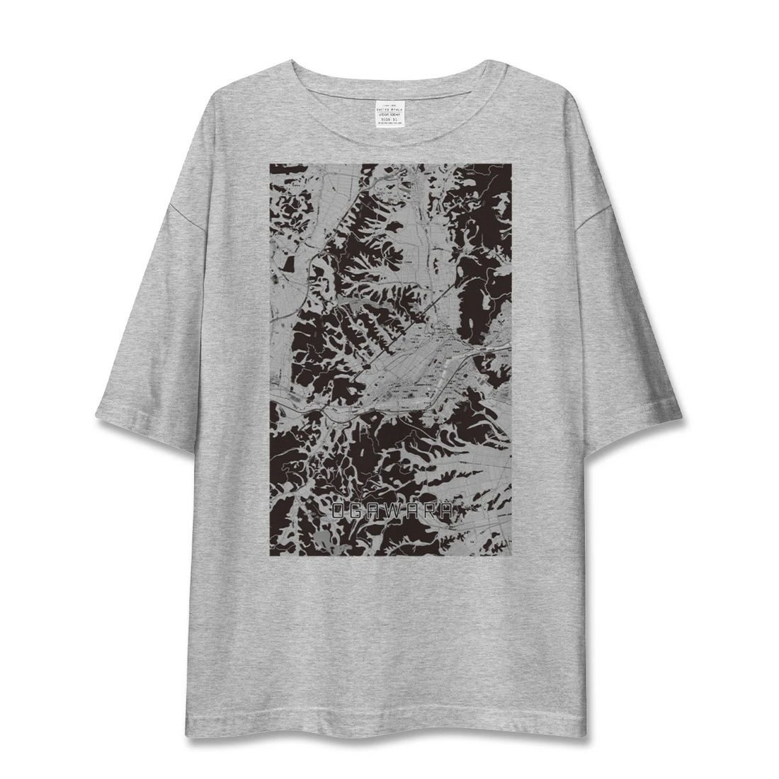 【大河原（宮城県）】地図柄ビッグシルエットTシャツ