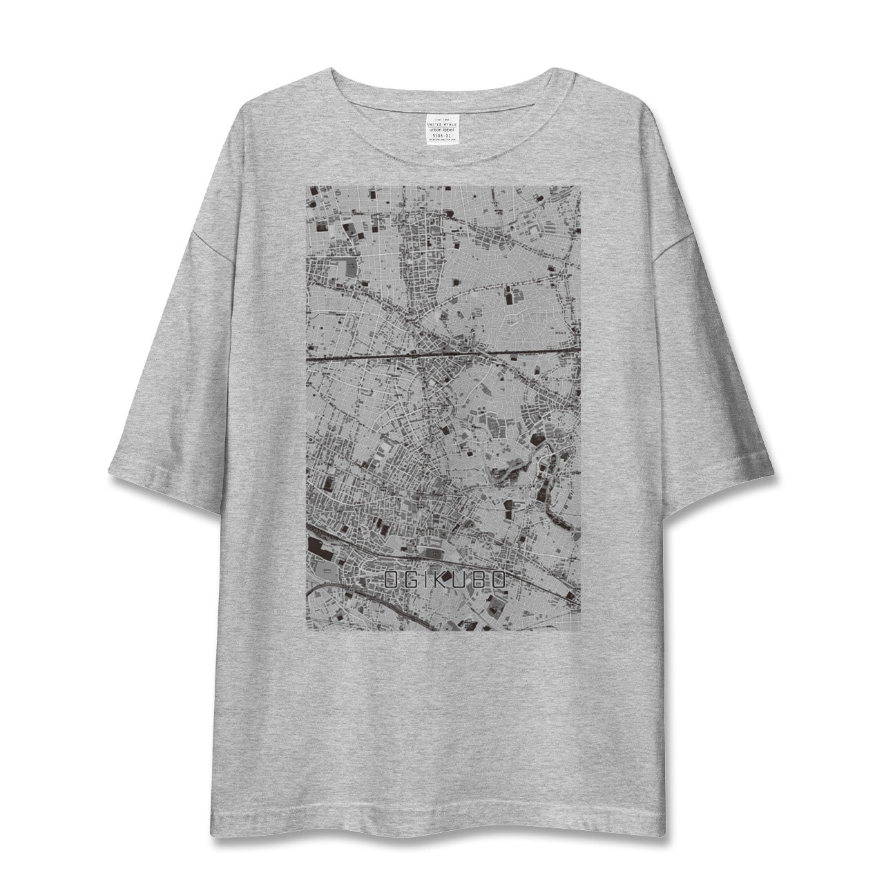 【荻窪（東京都）】地図柄ビッグシルエットTシャツ