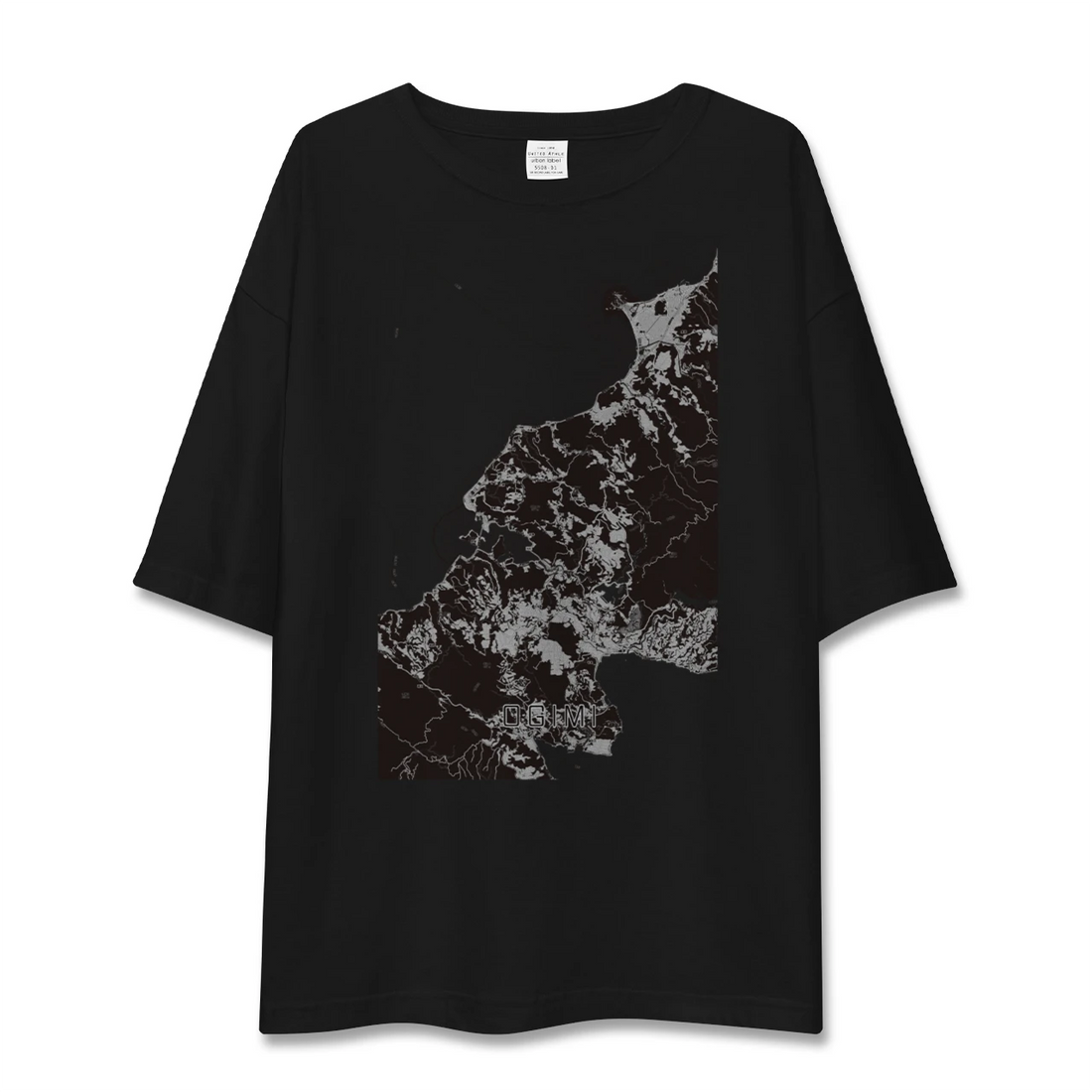 【大宜味（沖縄県）】地図柄ビッグシルエットTシャツ