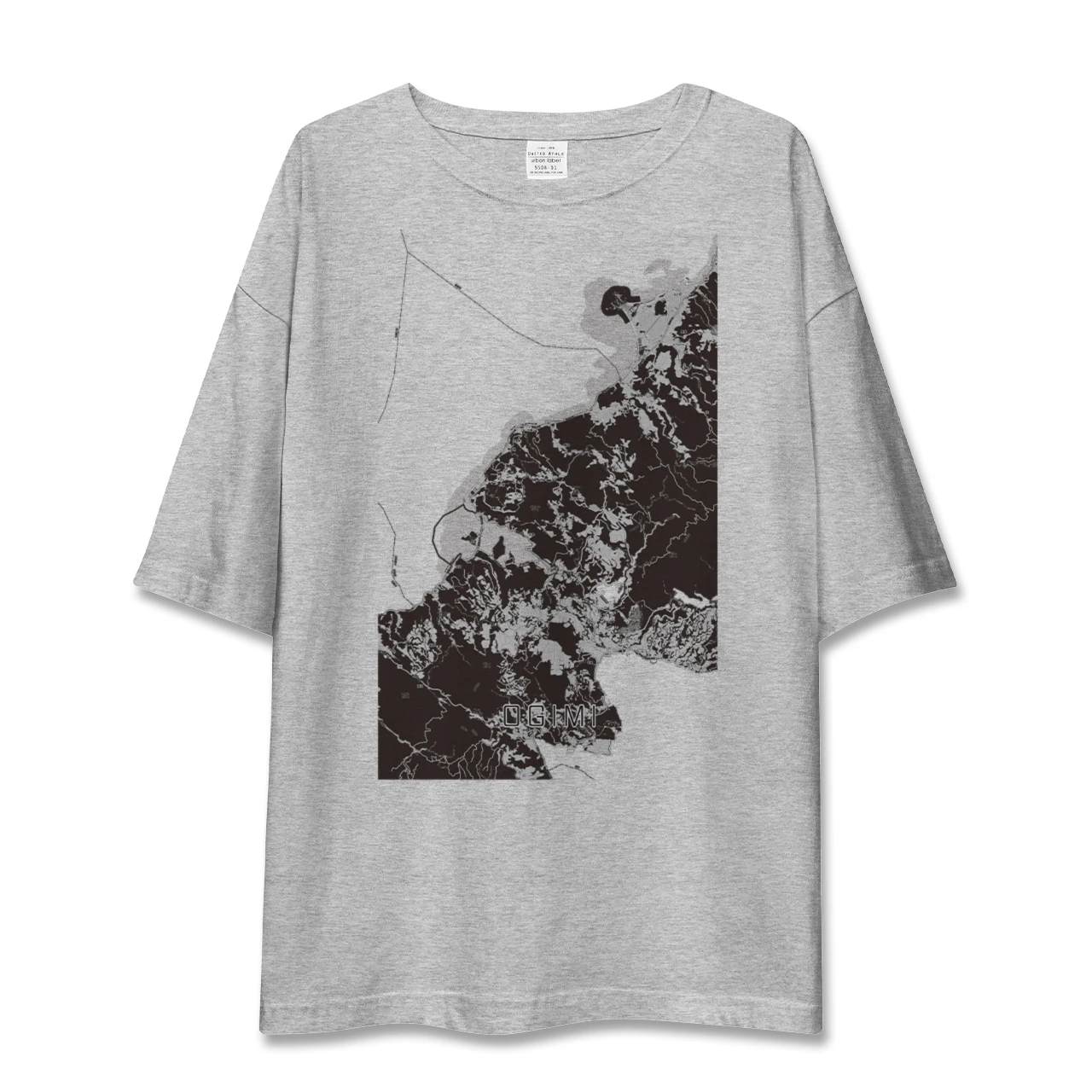 【大宜味（沖縄県）】地図柄ビッグシルエットTシャツ