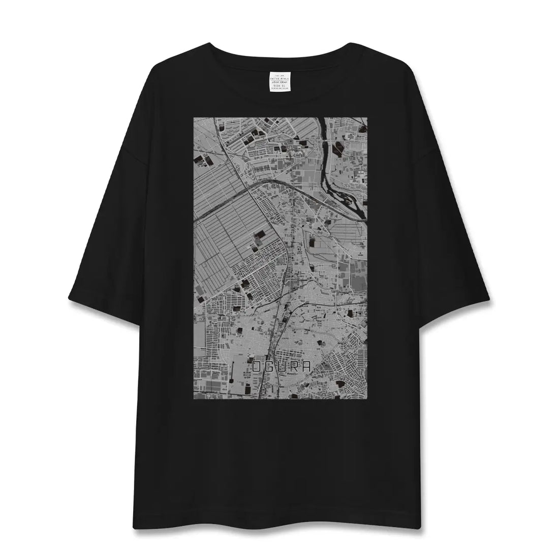 【小倉（京都府）（京都府）】地図柄ビッグシルエットTシャツ