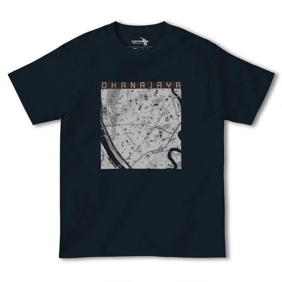 【お花茶屋（東京都）】地図柄ヘビーウェイトTシャツ