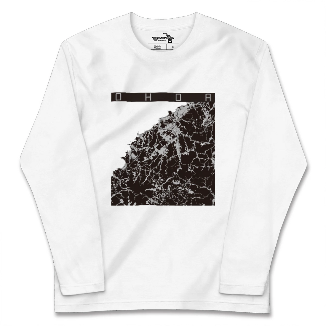 【大田(島根県)】地図柄ロングスリーブTシャツ