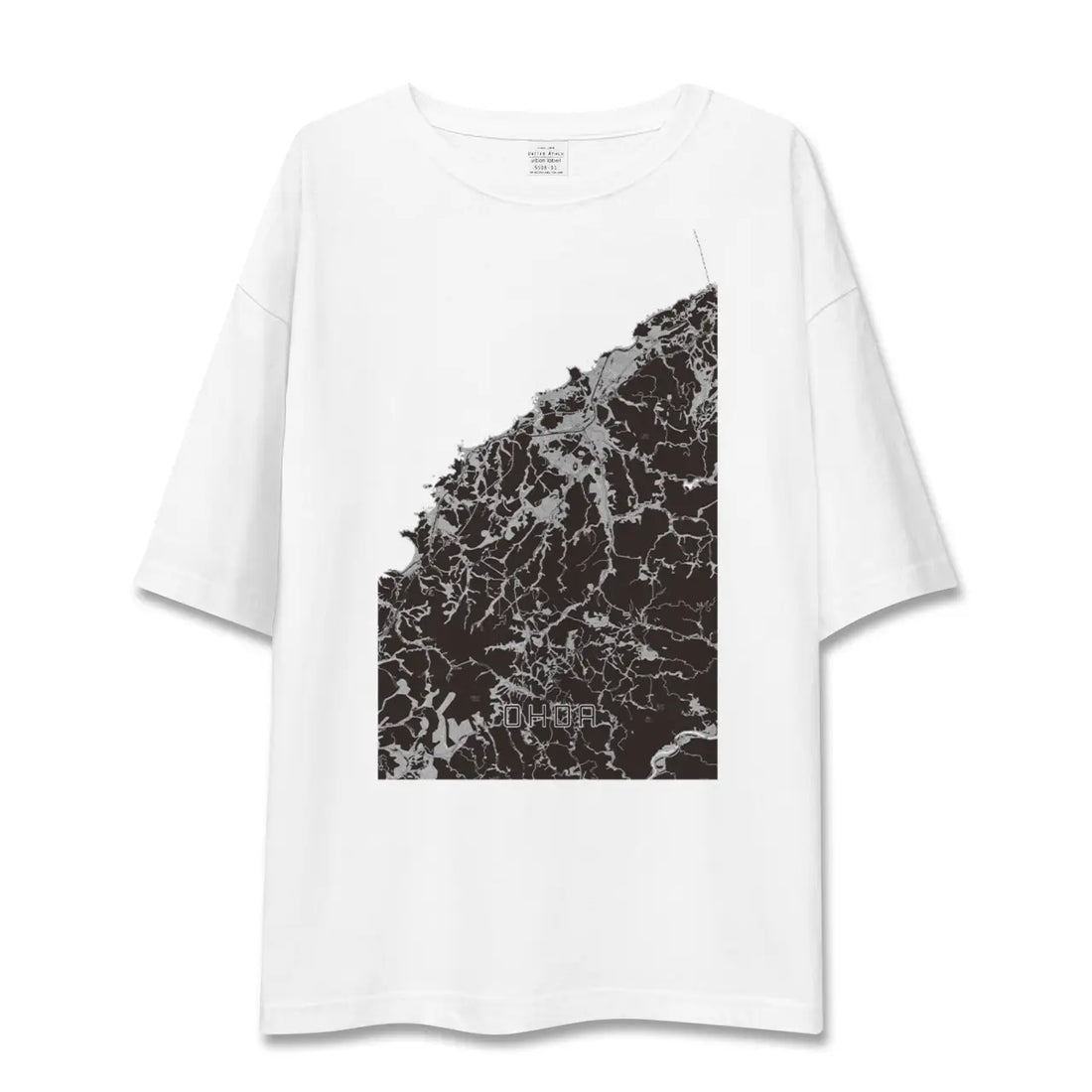 【大田(島根県)】地図柄ビッグシルエットTシャツ