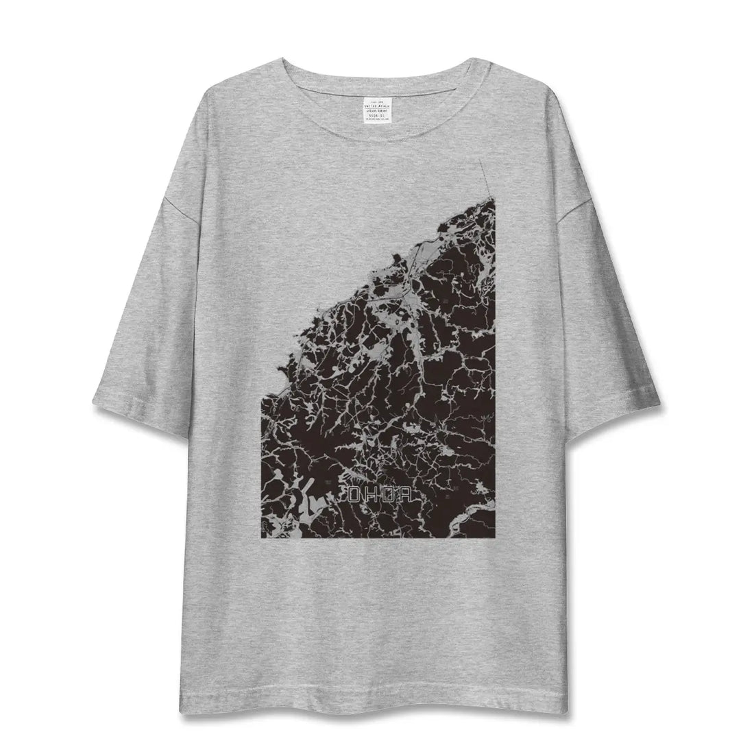 【大田（島根県）】地図柄ビッグシルエットTシャツ