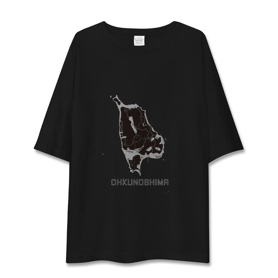 【大久野島(広島県)】地図柄ビッグシルエットTシャツ