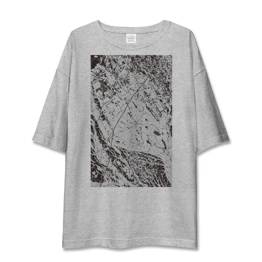 【大田原（栃木県）】地図柄ビッグシルエットTシャツ