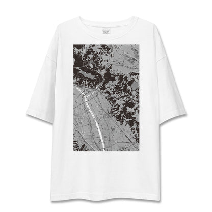 【大井（神奈川県）】地図柄ビッグシルエットTシャツ