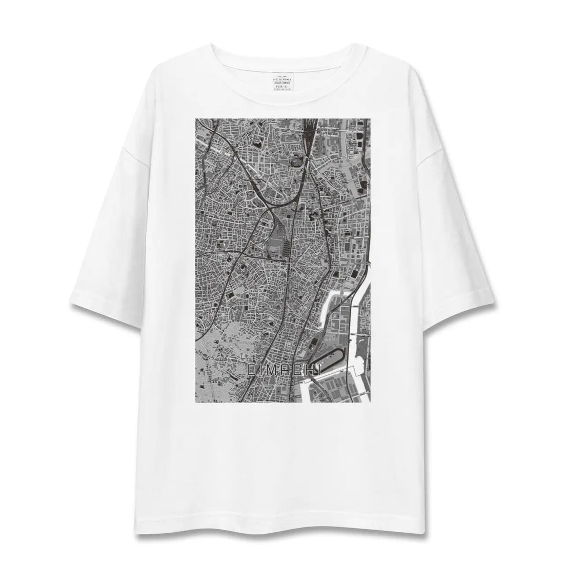 【大井町（東京都）】地図柄ビッグシルエットTシャツ