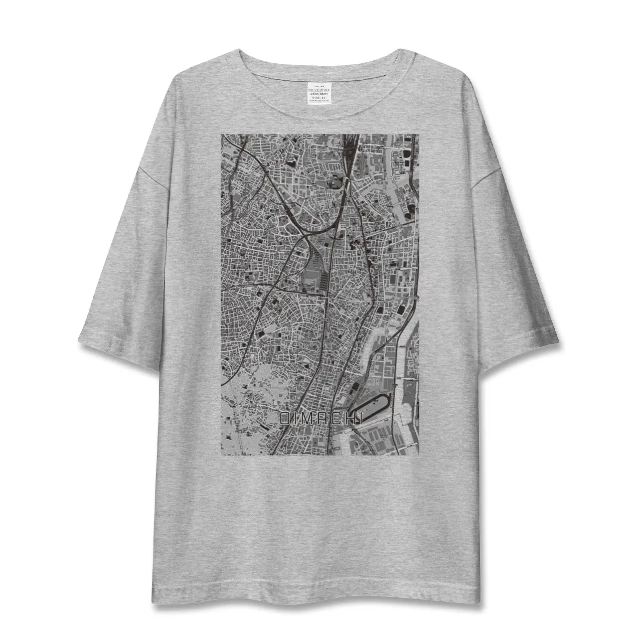 【大井町（東京都）】地図柄ビッグシルエットTシャツ
