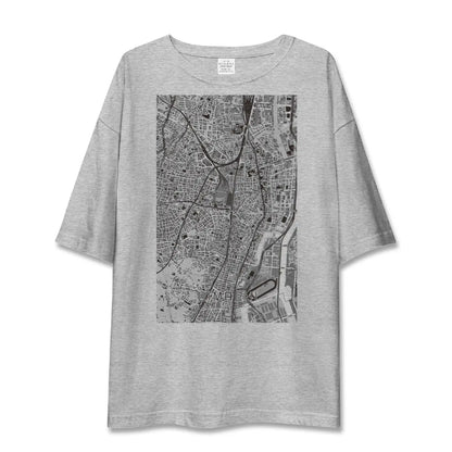 【大井町（東京都）】地図柄ビッグシルエットTシャツ