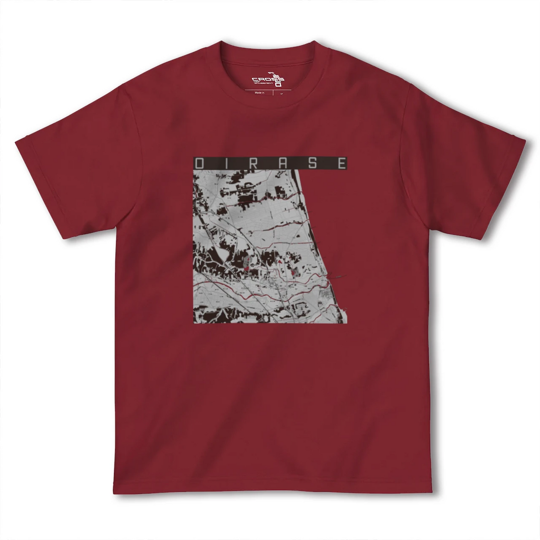 【おいらせ(青森県)】地図柄ヘビーウェイトTシャツ