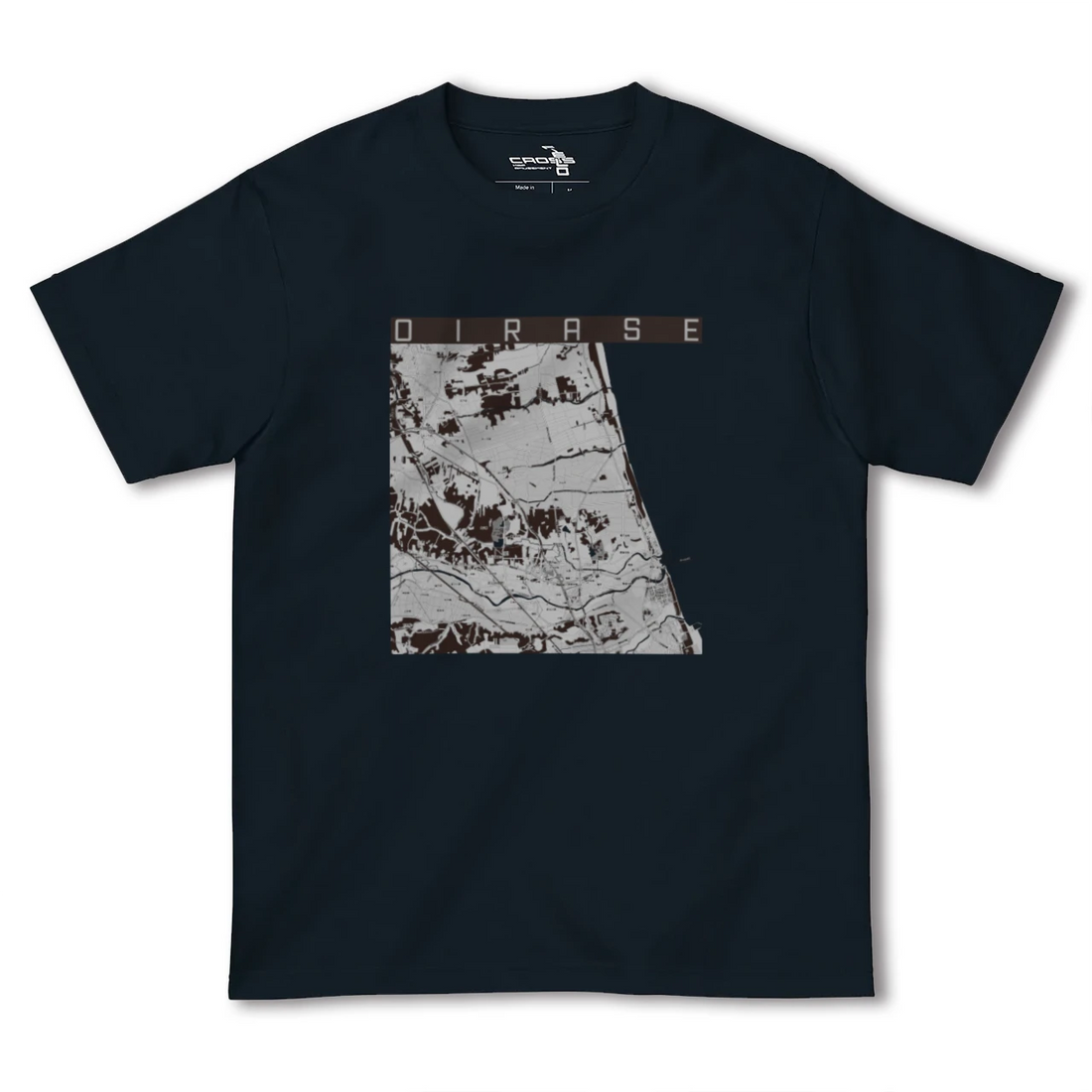 【おいらせ(青森県)】地図柄ヘビーウェイトTシャツ