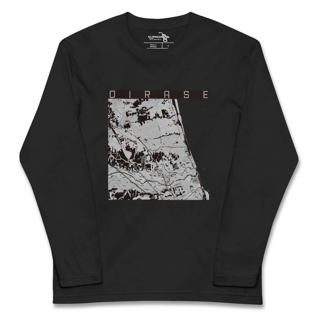 【おいらせ(青森県)】地図柄ロングスリーブTシャツ